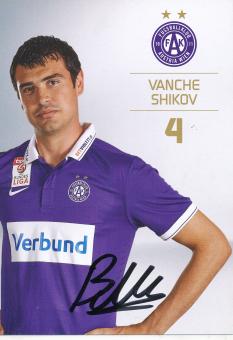 Vanche Shikov   Austria Wien  2015/2016  Fußball Autogrammkarte  original signiert 