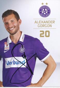 Alexander Gorgon  Austria Wien  2015/2016  Fußball Autogrammkarte  original signiert 