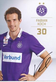 Fabian Koch  Austria Wien  2015/2016  Fußball Autogrammkarte  original signiert 