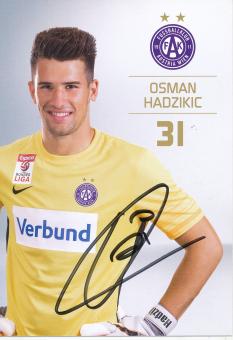 Osman Hadikic  Austria Wien  2015/2016  Fußball Autogrammkarte  original signiert 