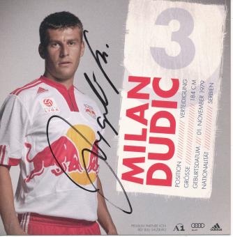 Milan Dudic  RB Salzburg 2009/2010  Fußball Autogrammkarte  original signiert 