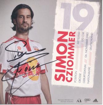 Simon Cziommer   RB Salzburg 2009/2010  Fußball Autogrammkarte  original signiert 