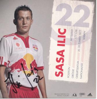 Sasa Ilic   RB Salzburg 2009/2010  Fußball Autogrammkarte  original signiert 