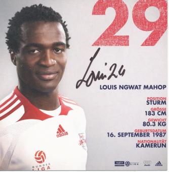 Louis Ngwat Mahop  RB Salzburg  Fußball Autogrammkarte  original signiert 