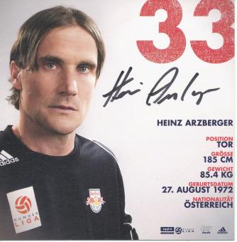 Heinz Arzberger  RB Salzburg  Fußball Autogrammkarte  original signiert 