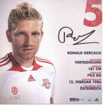 Ronald Gercaliu  RB Salzburg  Fußball Autogrammkarte  original signiert 