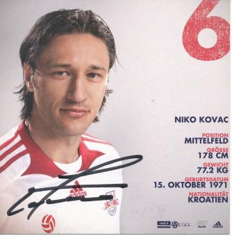 Niko Kovac  RB Salzburg  Fußball Autogrammkarte  original signiert 