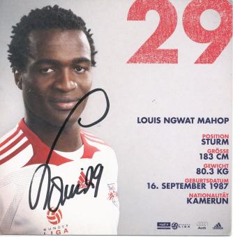 Louis Ngwat Mahop  RB Salzburg  Fußball Autogrammkarte  original signiert 