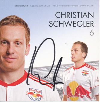 Christian Schwegler  2010/2011   RB Salzburg  Fußball Autogrammkarte  original signiert 