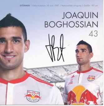 Joaquin Boghossian  2010/2011   RB Salzburg  Fußball Autogrammkarte  original signiert 