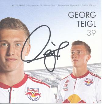 Georg Teigl  2010/2011   RB Salzburg  Fußball Autogrammkarte  original signiert 