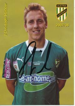 Christoph Stückler  2007/2008  Austria Lustenau  Fußball Autogrammkarte  original signiert 