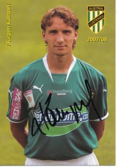Jürgen Kampel  2007/2008  Austria Lustenau  Fußball Autogrammkarte  original signiert 