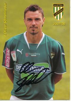 Oliver Schnellrieder  2007/2008  Austria Lustenau  Fußball Autogrammkarte  original signiert 