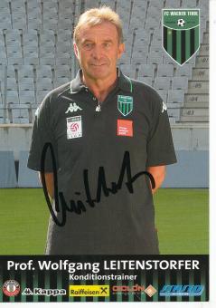 Prof. Wolfgang Leitenstorfer  FC Wacker Tirol  Fußball Autogrammkarte  original signiert 