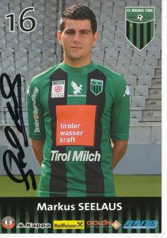 Markus Seelaus  FC Wacker Tirol  Fußball Autogrammkarte  original signiert 