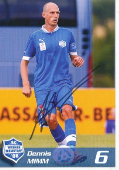 Dennis Mimm  SC Wiener Neustadt  Fußball Autogrammkarte  original signiert 
