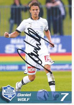 Daniel Wolf  SC Wiener Neustadt  Fußball Autogrammkarte  original signiert 