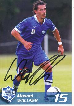 Manuel Wallner  SC Wiener Neustadt  Fußball Autogrammkarte  original signiert 