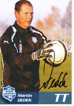 Martin Dedek  SC Wiener Neustadt  Fußball Autogrammkarte  original signiert 