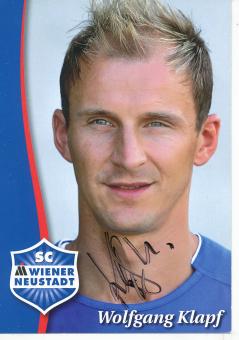 Wolfgang Klapf  SC Wiener Neustadt  Fußball Autogrammkarte  original signiert 