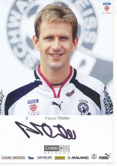 Pascal Thüler  Schwarz Weiß Bregenz  Fußball Autogrammkarte  original signiert 