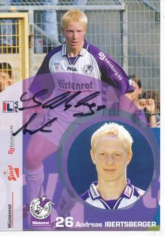 Andreas Ibertsberger  SV Wüstenrot Salzburg  Fußball Autogrammkarte  original signiert 