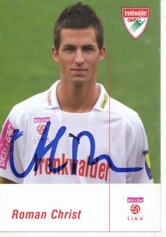 Roman Christ  Trenkenwalder SKS  Fußball Autogrammkarte  original signiert 