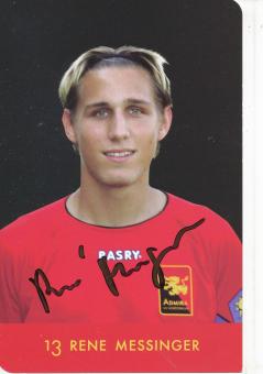 Rene Messinger  FC Admira Mödling  Fußball Autogrammkarte  original signiert 