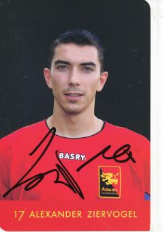 Alexander Ziervogel  FC Admira Mödling  Fußball Autogrammkarte  original signiert 