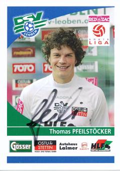 Thomas Pfeilstöcker  DSV Leoben  Fußball Autogrammkarte  original signiert 