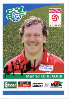 Manfred Kohlbacher  DSV Leoben  Fußball Autogrammkarte  original signiert 