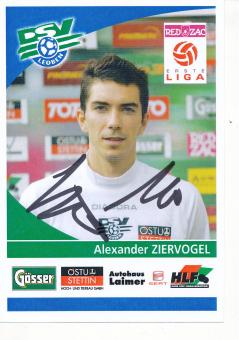 Alexander Ziervogel  DSV Leoben  Fußball Autogrammkarte  original signiert 