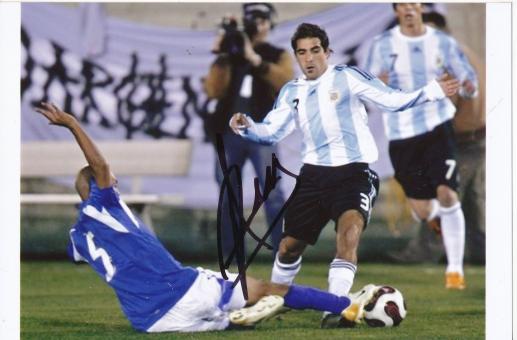 Damian Escudero  Argentinien  Fußball Autogramm Foto original signiert 