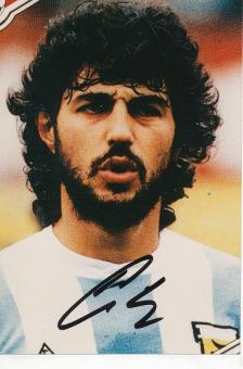Ricardo Giusti  Argentinien Weltmeister WM 1986  Fußball Autogramm Foto original signiert 