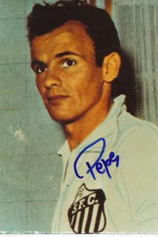 Pepe  Brasilien Weltmeister WM 1958 & 1962 Fußball Autogramm Foto original signiert 
