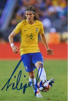 Felipe Luis  Brasilien   Fußball Autogramm Foto original signiert 