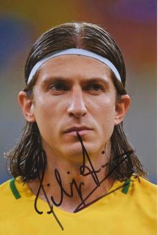 Felipe Luis  Brasilien   Fußball Autogramm Foto original signiert 
