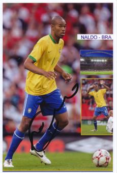 Naldo  Brasilien   Fußball Autogramm Foto original signiert 