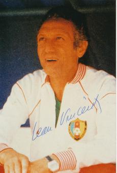 Jean Vincent † 2013  Frankreich  WM 1958  Fußball Autogramm Foto original signiert 