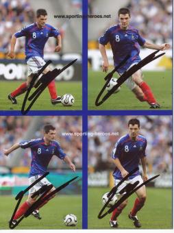 4  x  Jeremy Toulalan  Frankreich  Fußball Autogramm Foto original signiert 