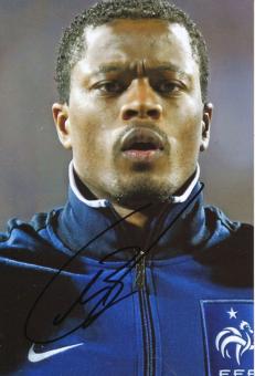 Patrice Evra  Frankreich  Fußball Autogramm Foto original signiert 