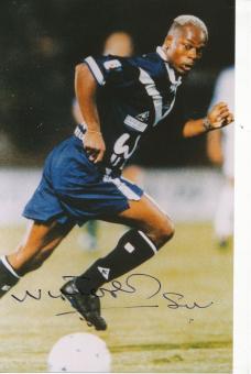 Sylvain Wiltord  Girondins Bordeaux  Fußball Autogramm Foto original signiert 