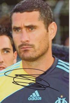 Julien Rodriguez   Olympique Marseille  Fußball Autogramm Foto original signiert 