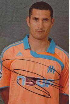 Julien Rodriguez   Olympique Marseille  Fußball Autogramm Foto original signiert 