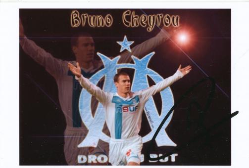 Bruno Cheyrou  Olympique Marseille  Fußball Autogramm Foto original signiert 