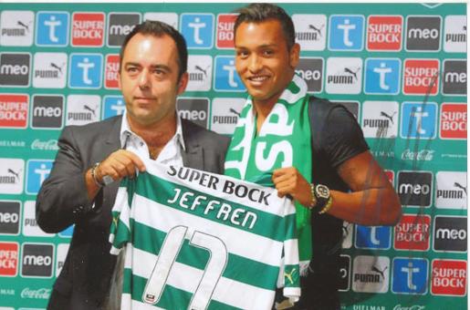 Jeffren  Sporting Lissabon  Fußball Autogramm Foto original signiert 