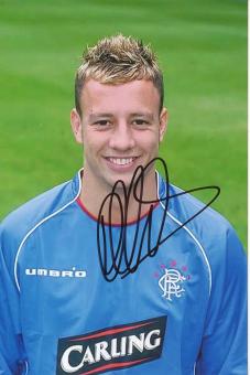 Alan Hutton  Glasgow Rangers  Fußball Autogramm Foto original signiert 