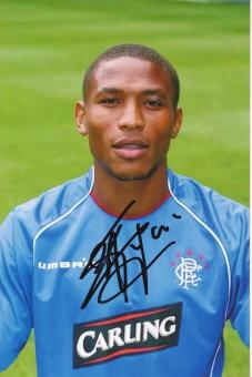 Pierre Fanfan  Glasgow Rangers  Fußball Autogramm Foto original signiert 