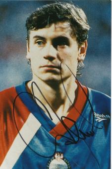 Andrei Kanschelskis  Rußland  Fußball Autogramm Foto original signiert 